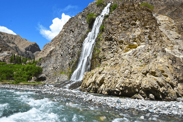 Manthokha Waterfall in Skardu